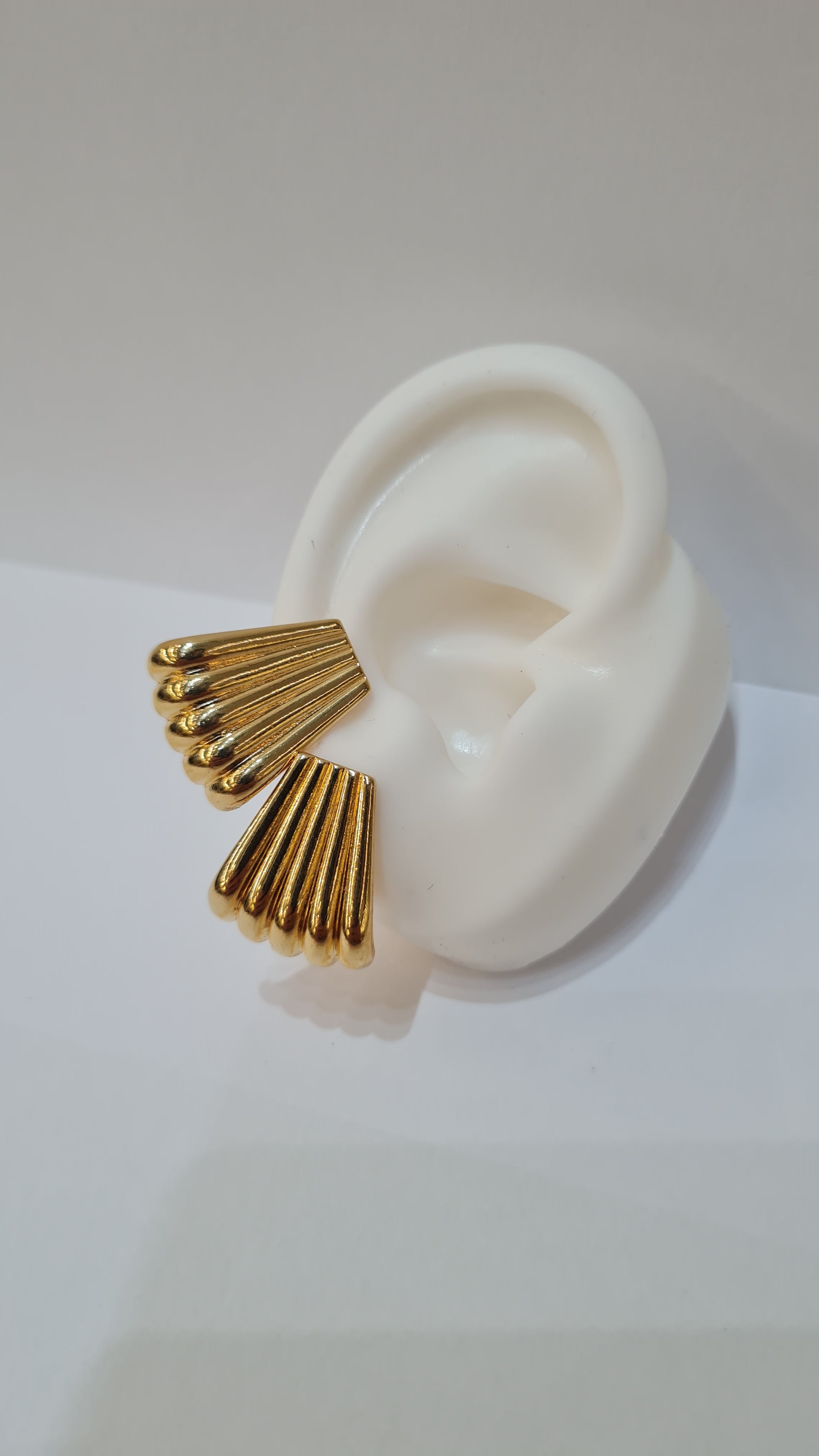 Brinco Leque Texturizado