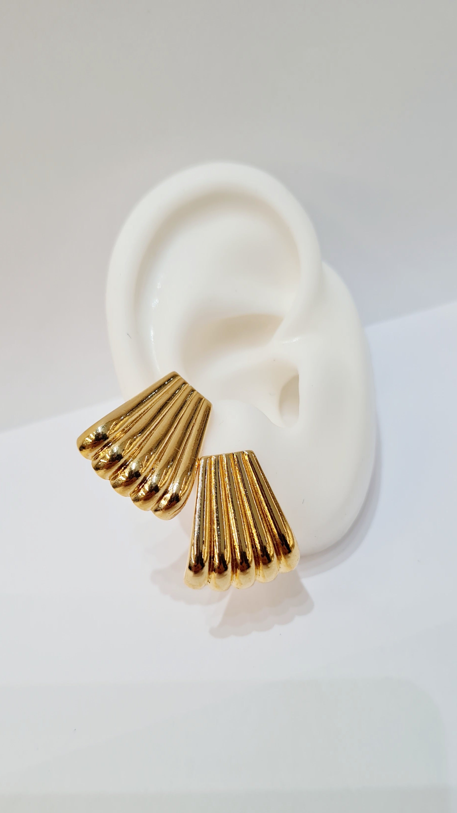 Brinco Leque Texturizado