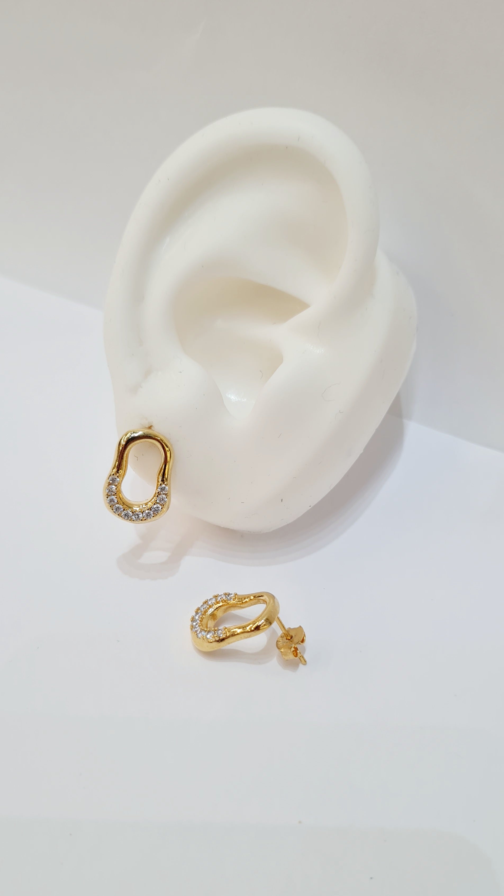 Brinco Organico Cravejado