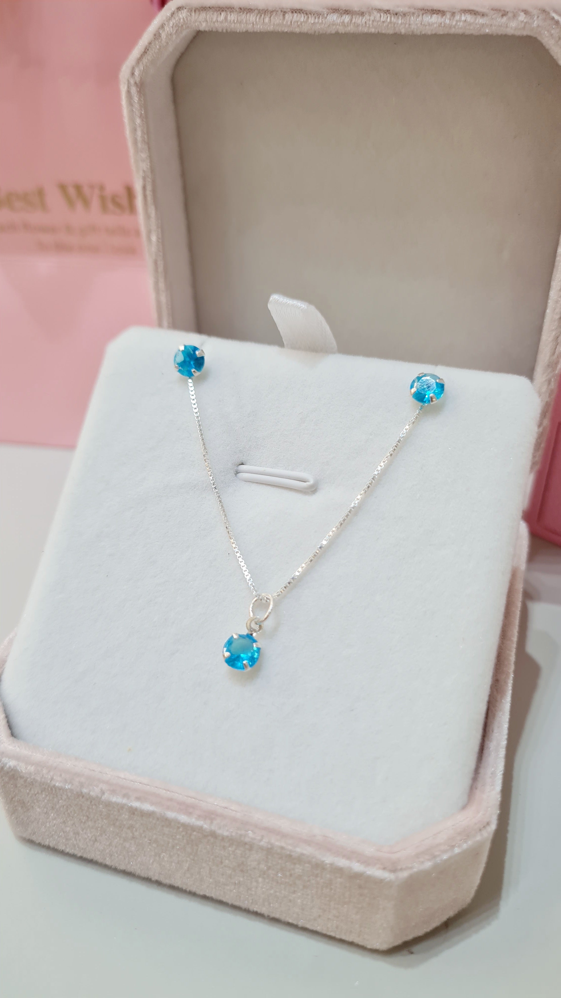 Conjunto em Prata 925 com Pedra