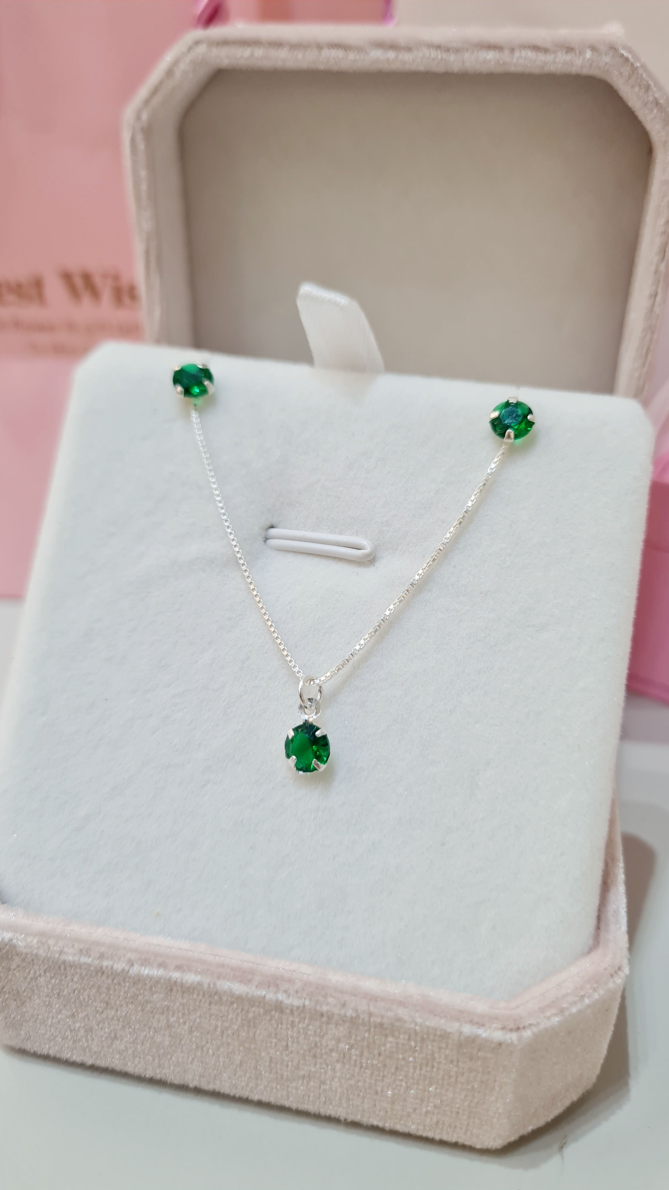 Conjunto em Prata 925 com Pedra