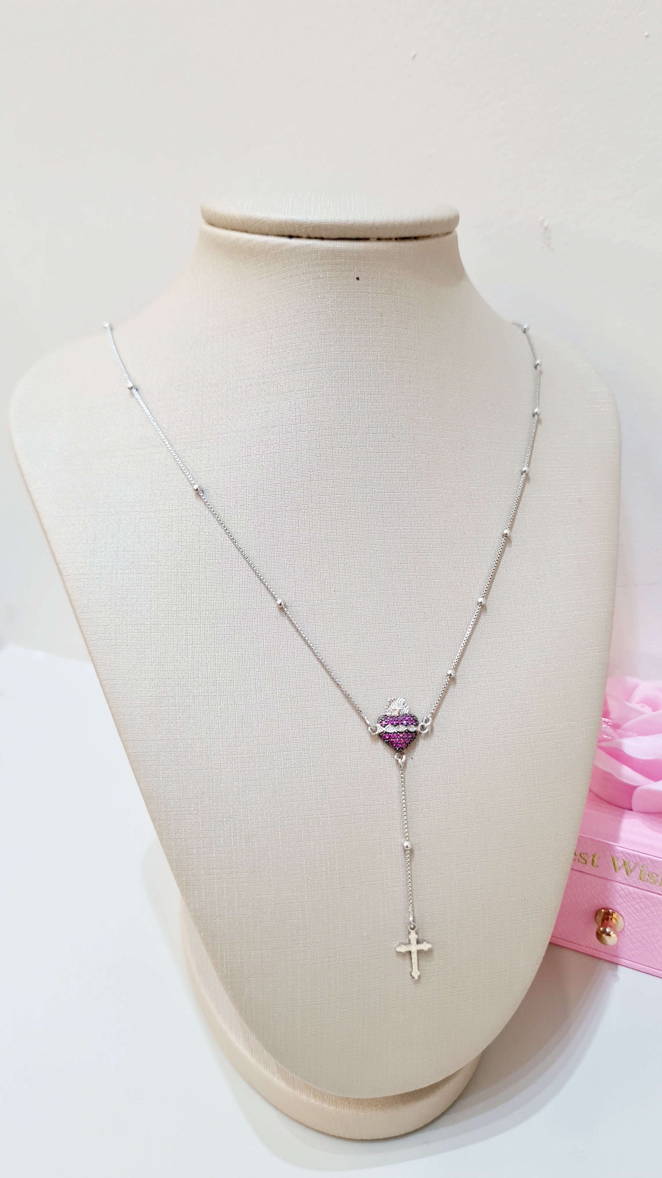 Colar Terço Sagrado Coração