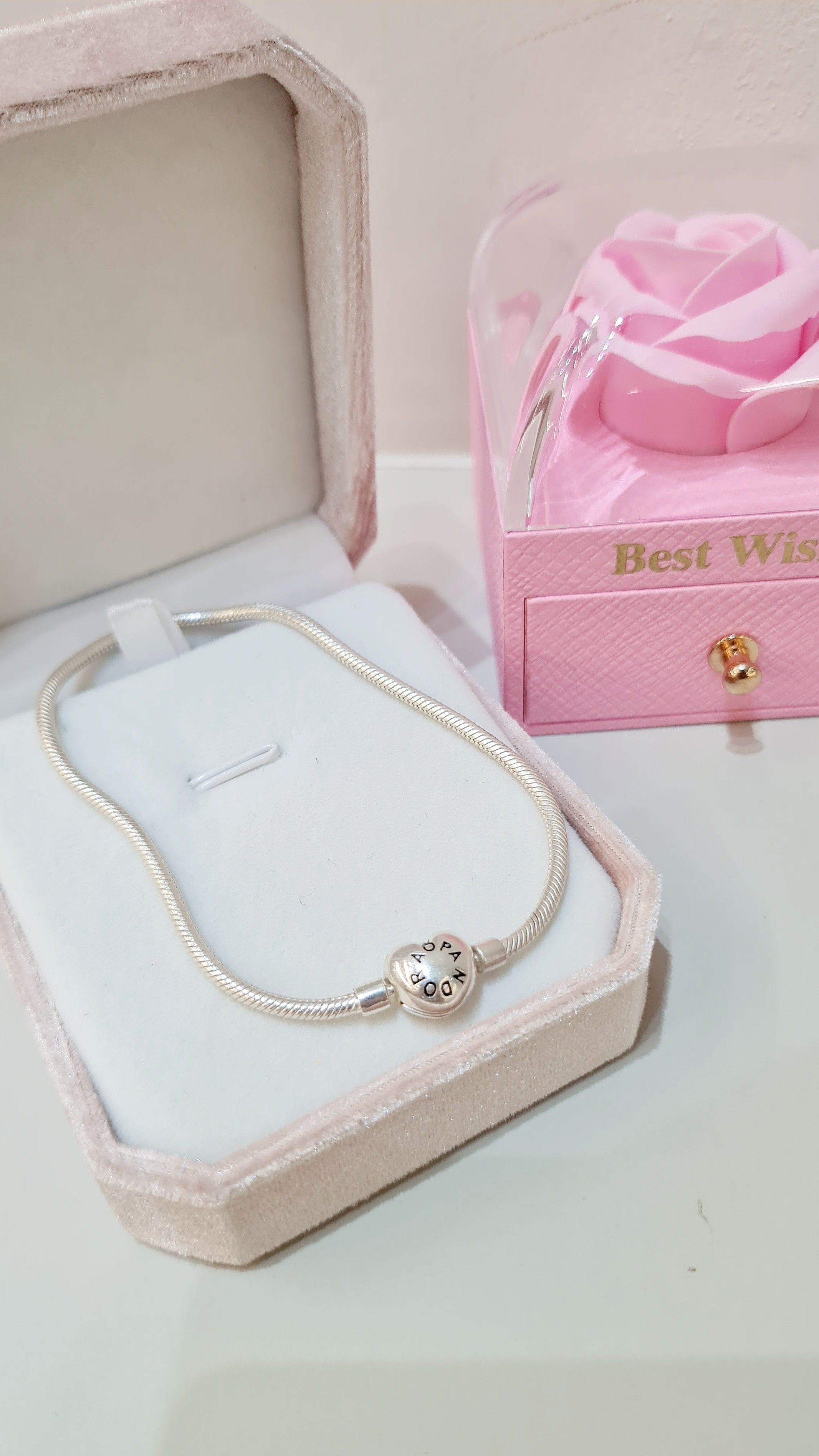 Pulseira em Prata 925 – Estilo Pandora Coração Clássico