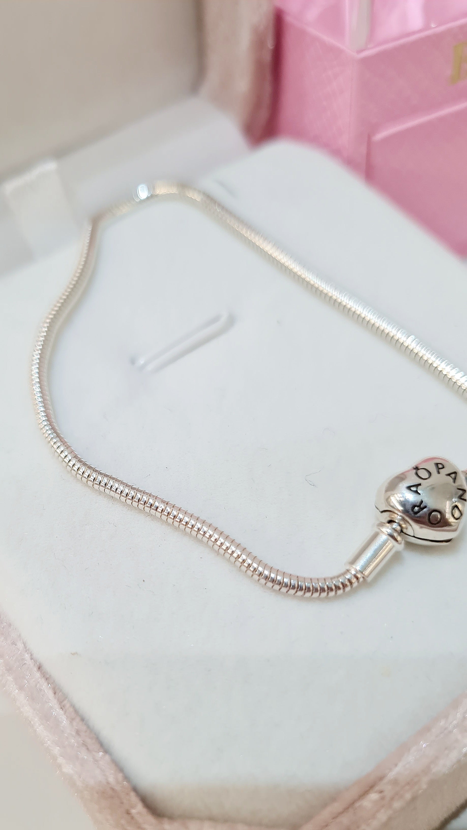 Pulseira em Prata 925 – Modelo Pandora Coração