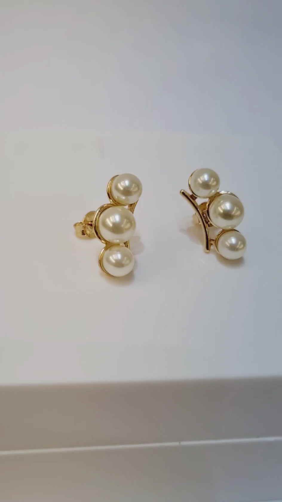 Brinco Três Pérolas