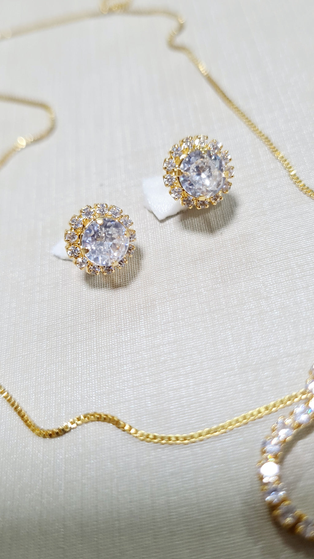 Conjunto Coração Cravejado