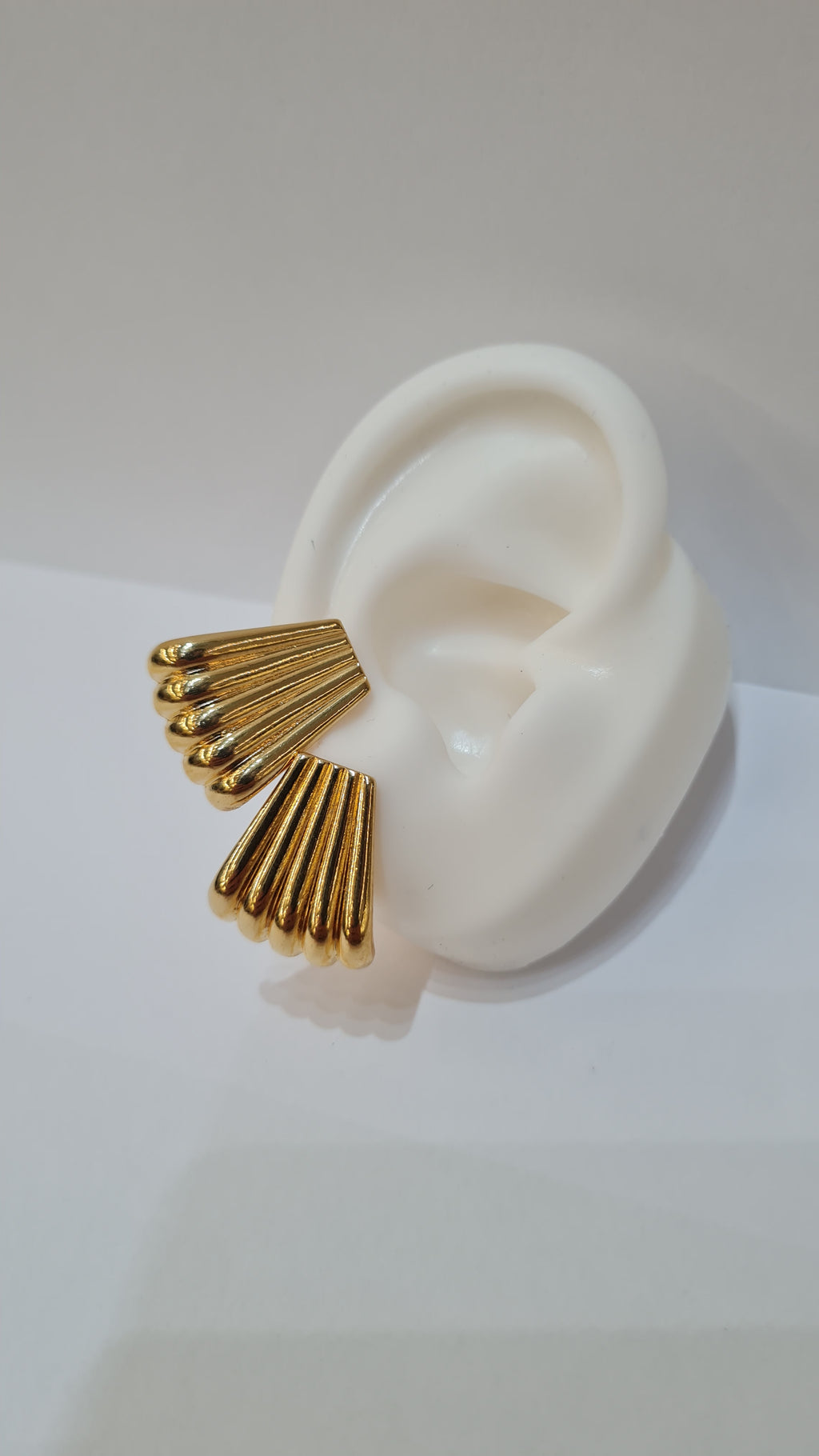 Brinco Leque Texturizado