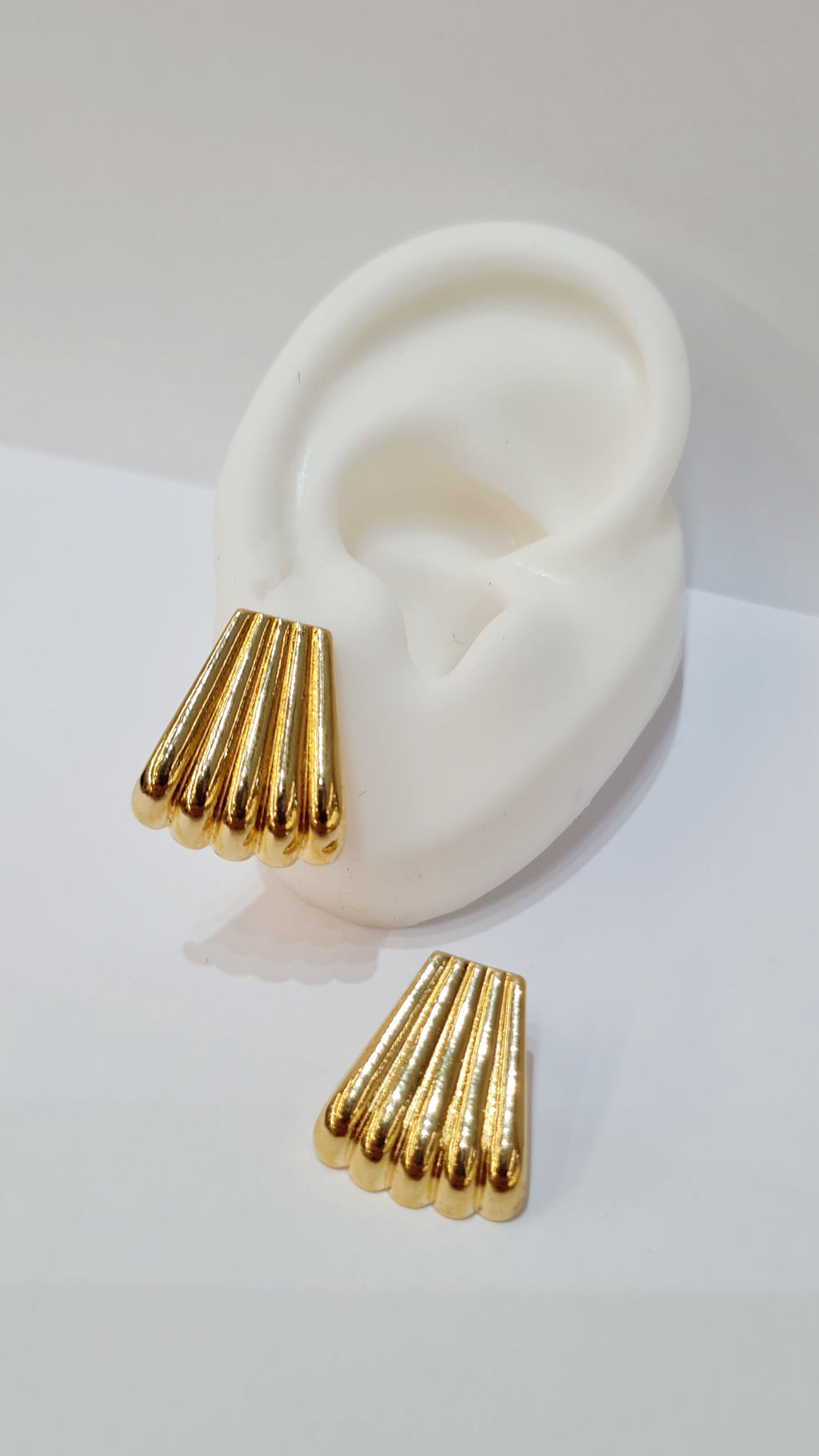 Brinco Leque Texturizado