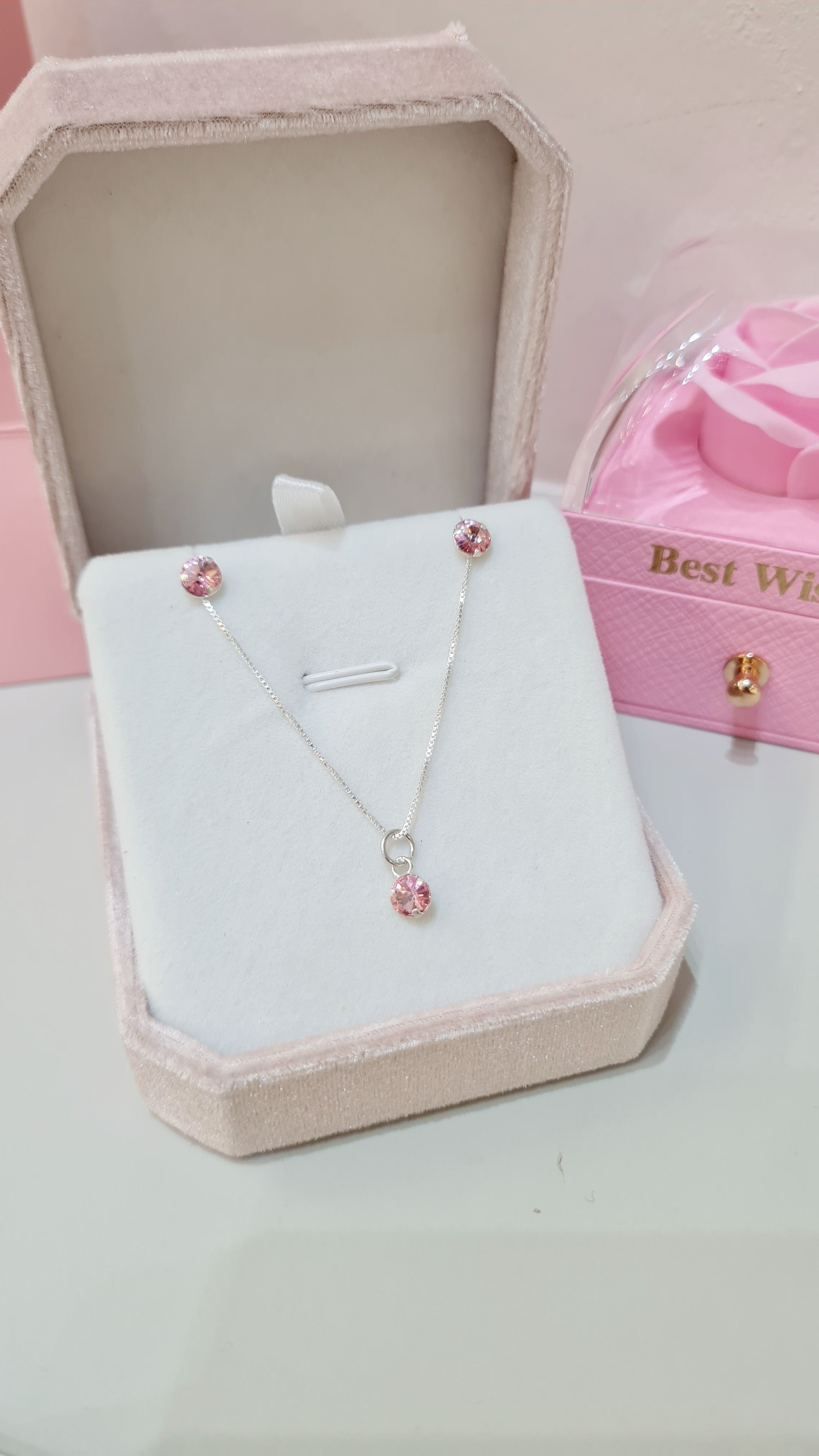 Conjunto em Prata 925 com Pedra