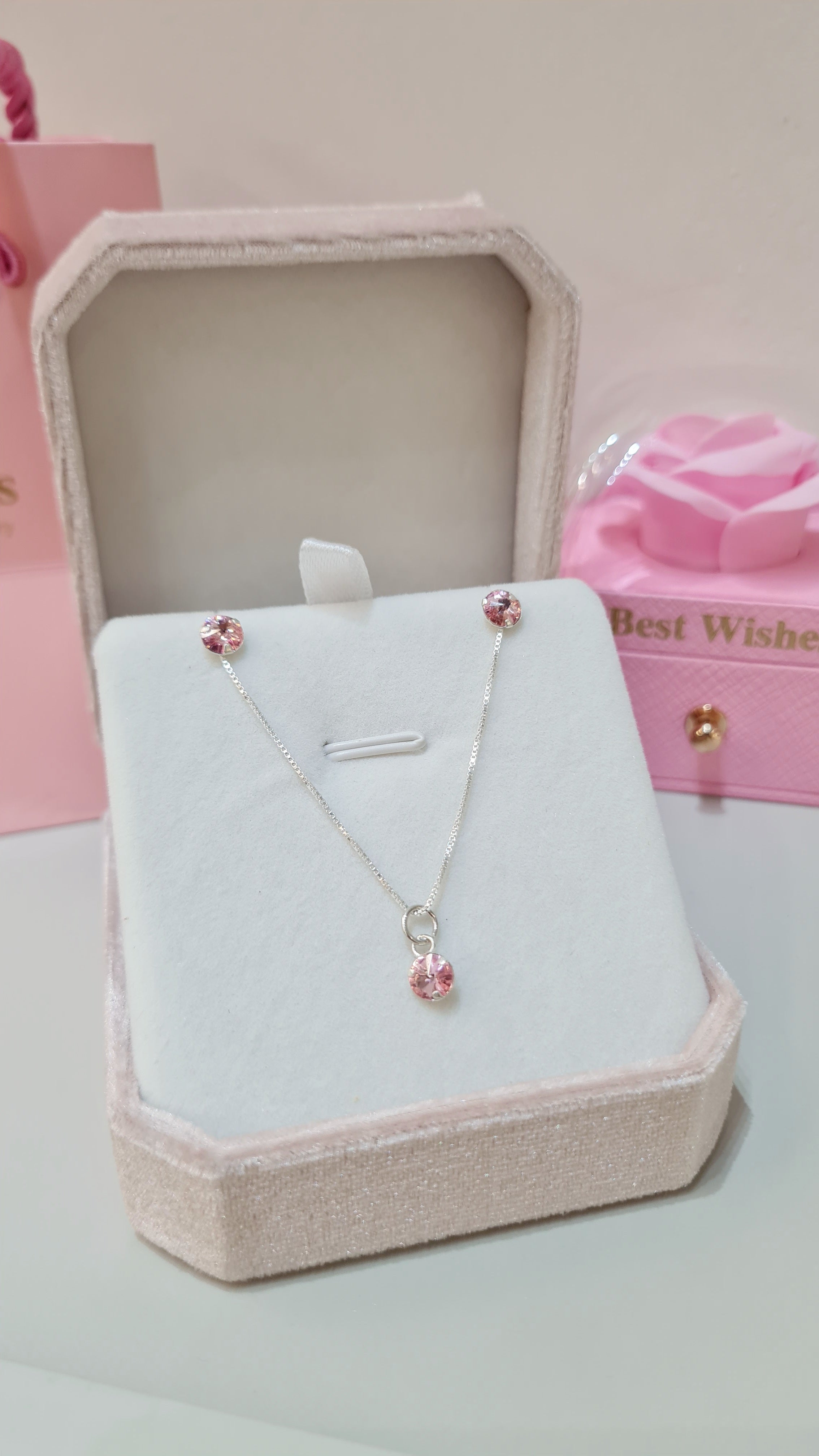 Conjunto em Prata 925 com Pedra