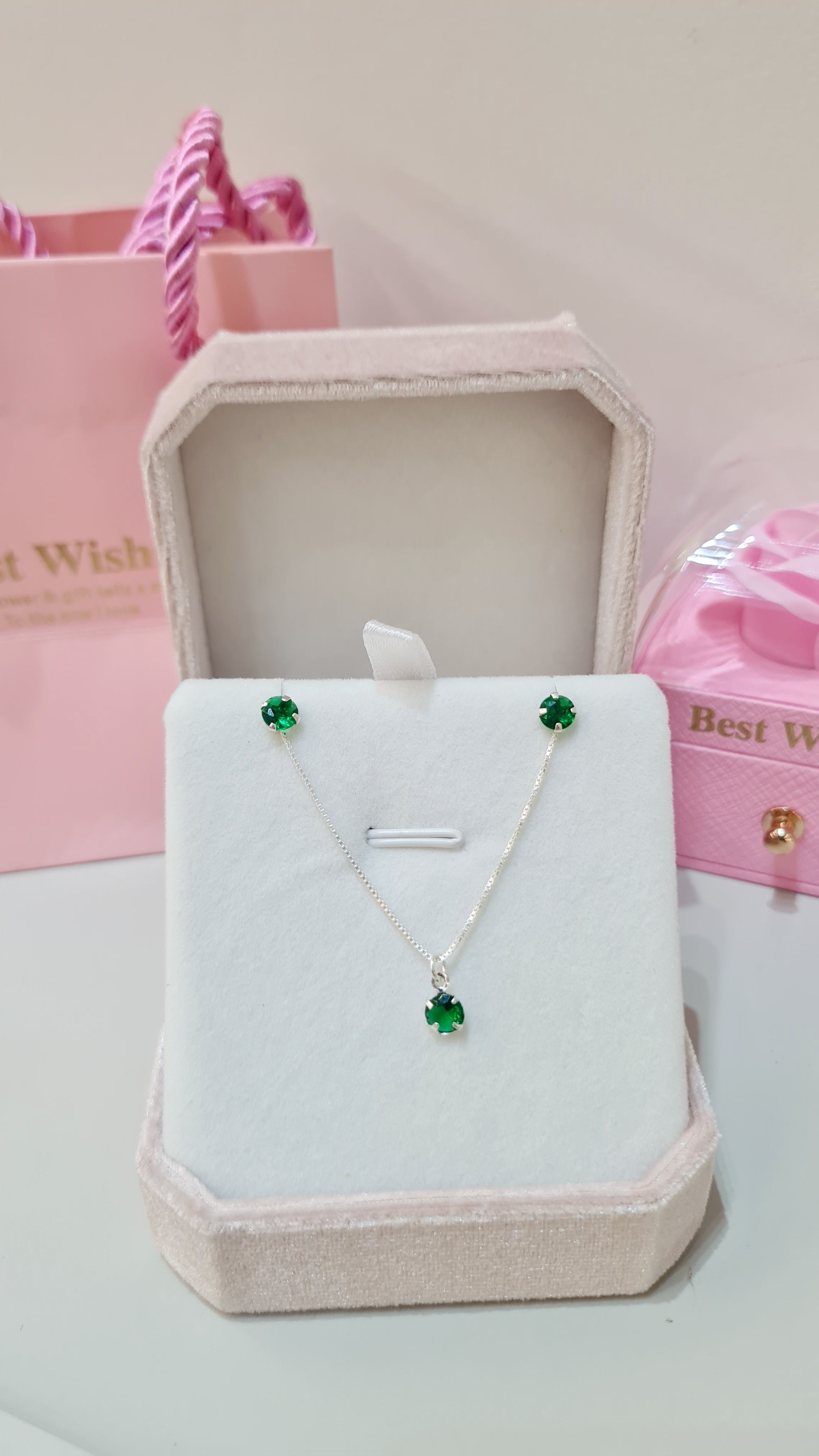 Conjunto em Prata 925 com Pedra