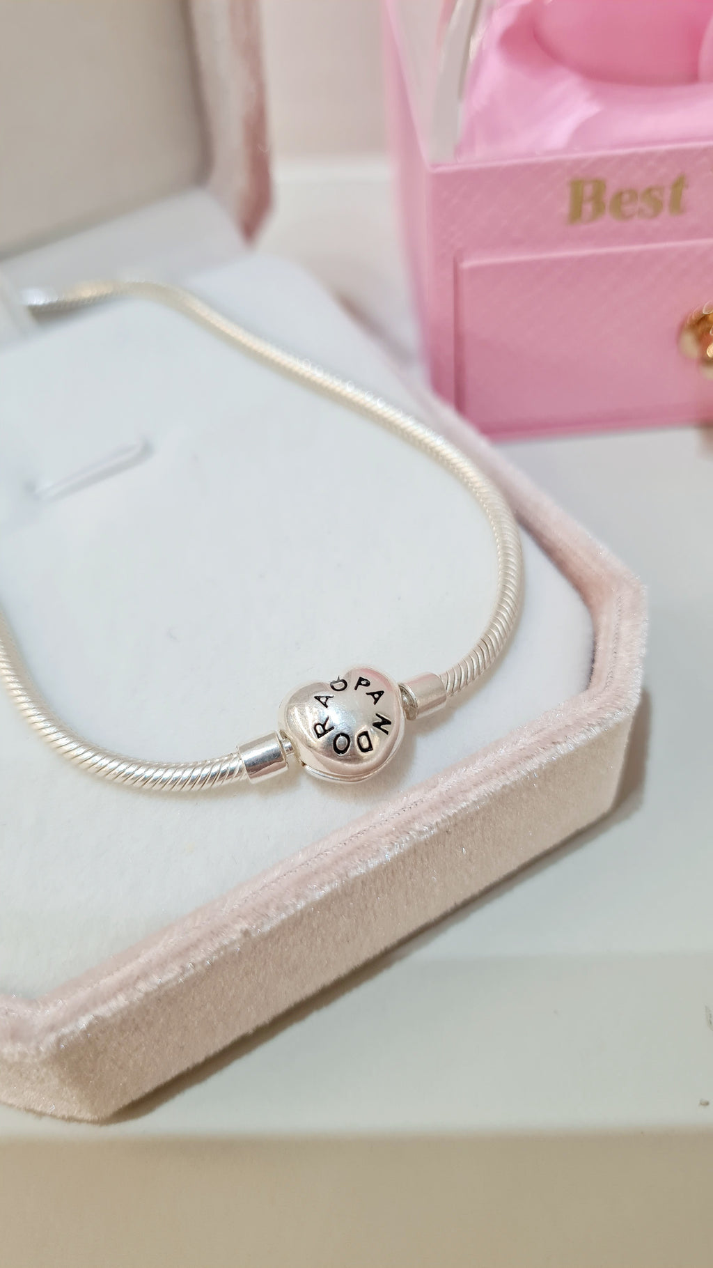 Pulseira em Prata 925 – Estilo Pandora Coração Clássico
