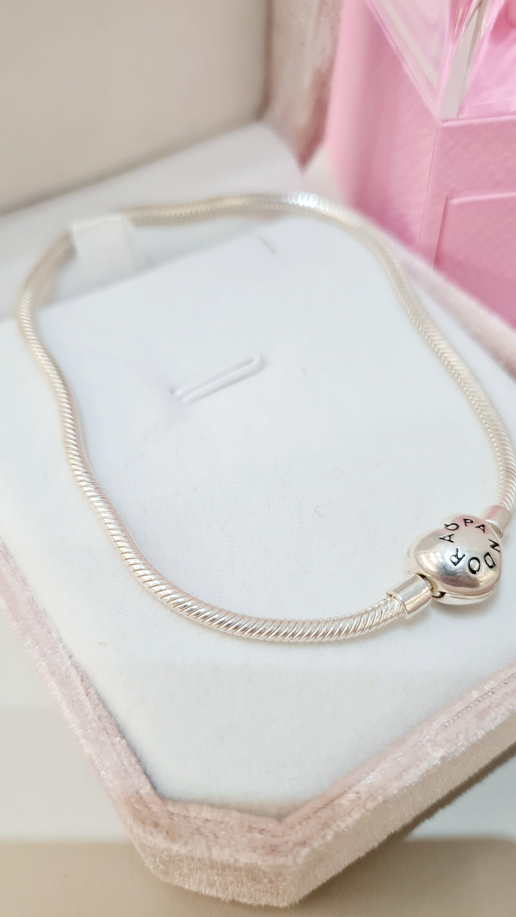 Pulseira em Prata 925 – Estilo Pandora Coração Clássico