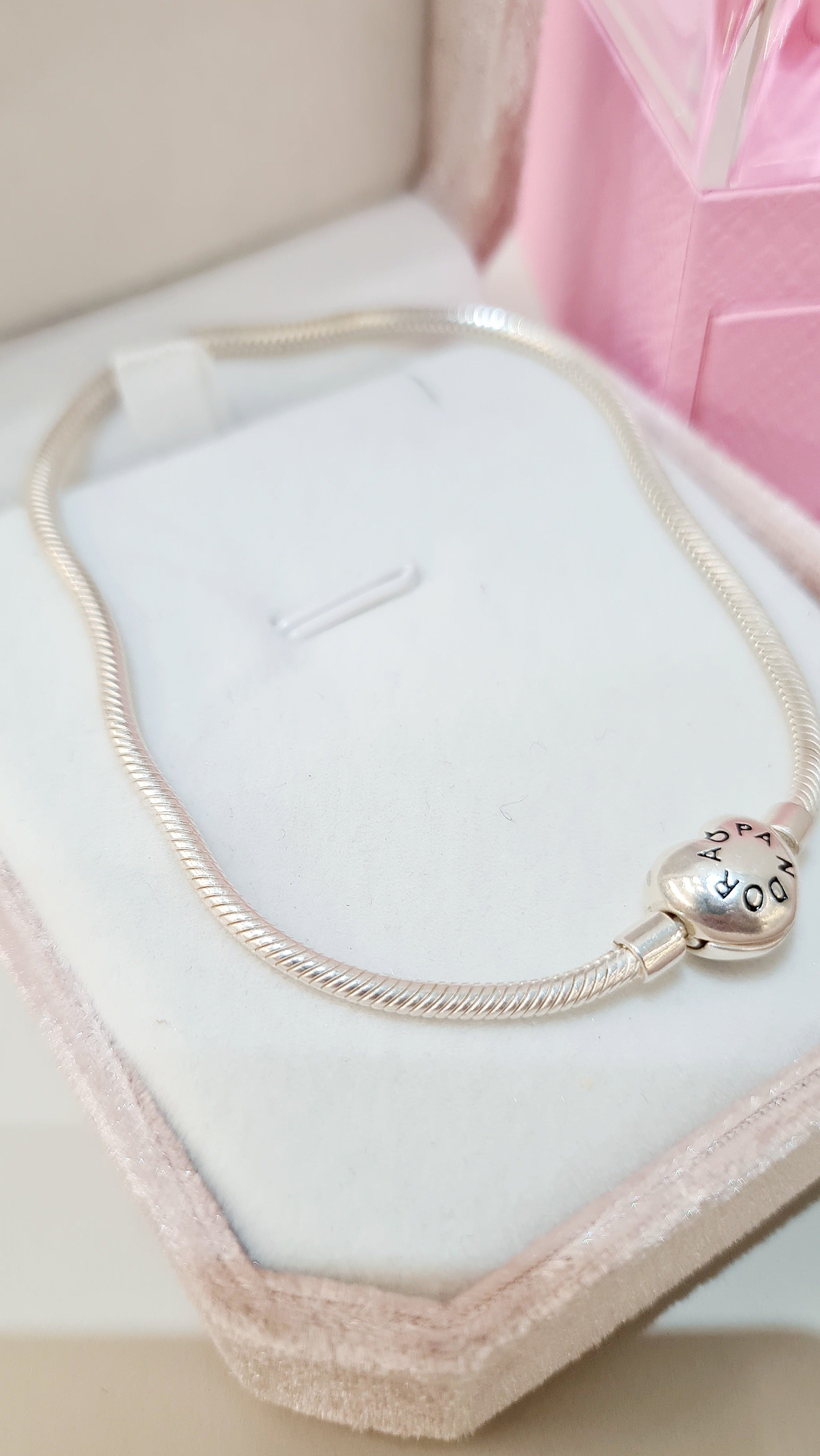 Pulseira em Prata 925 – Estilo Pandora Coração Clássico