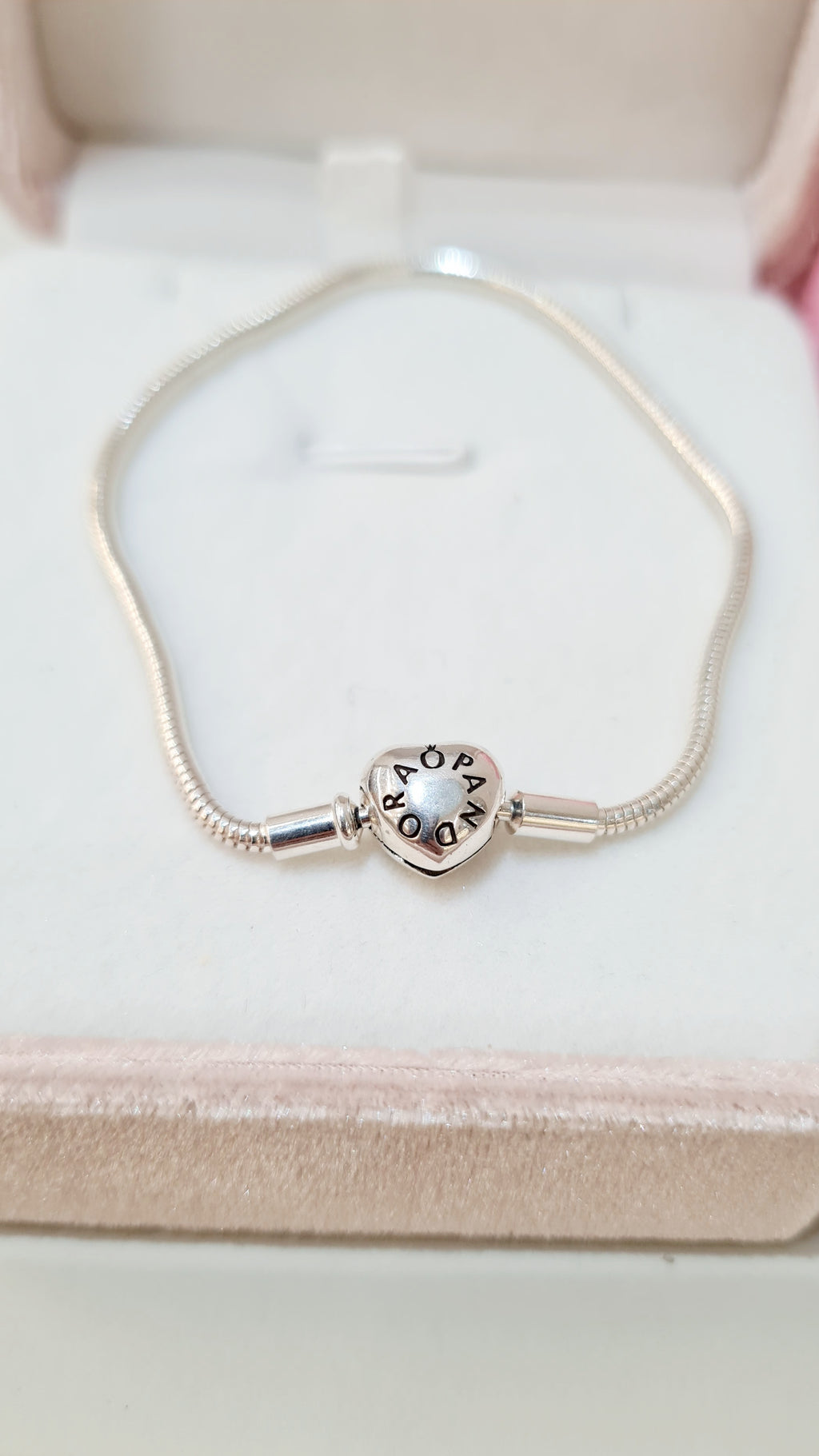 Pulseira em Prata 925 – Modelo Pandora Coração