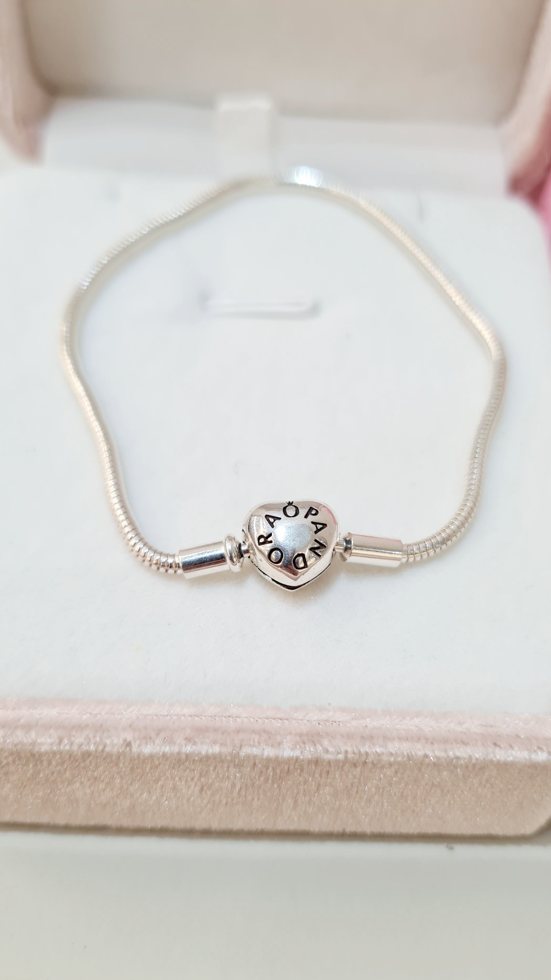 Pulseira em Prata 925 – Modelo Pandora Coração