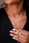 Conjunto concha ponto de luz folheado