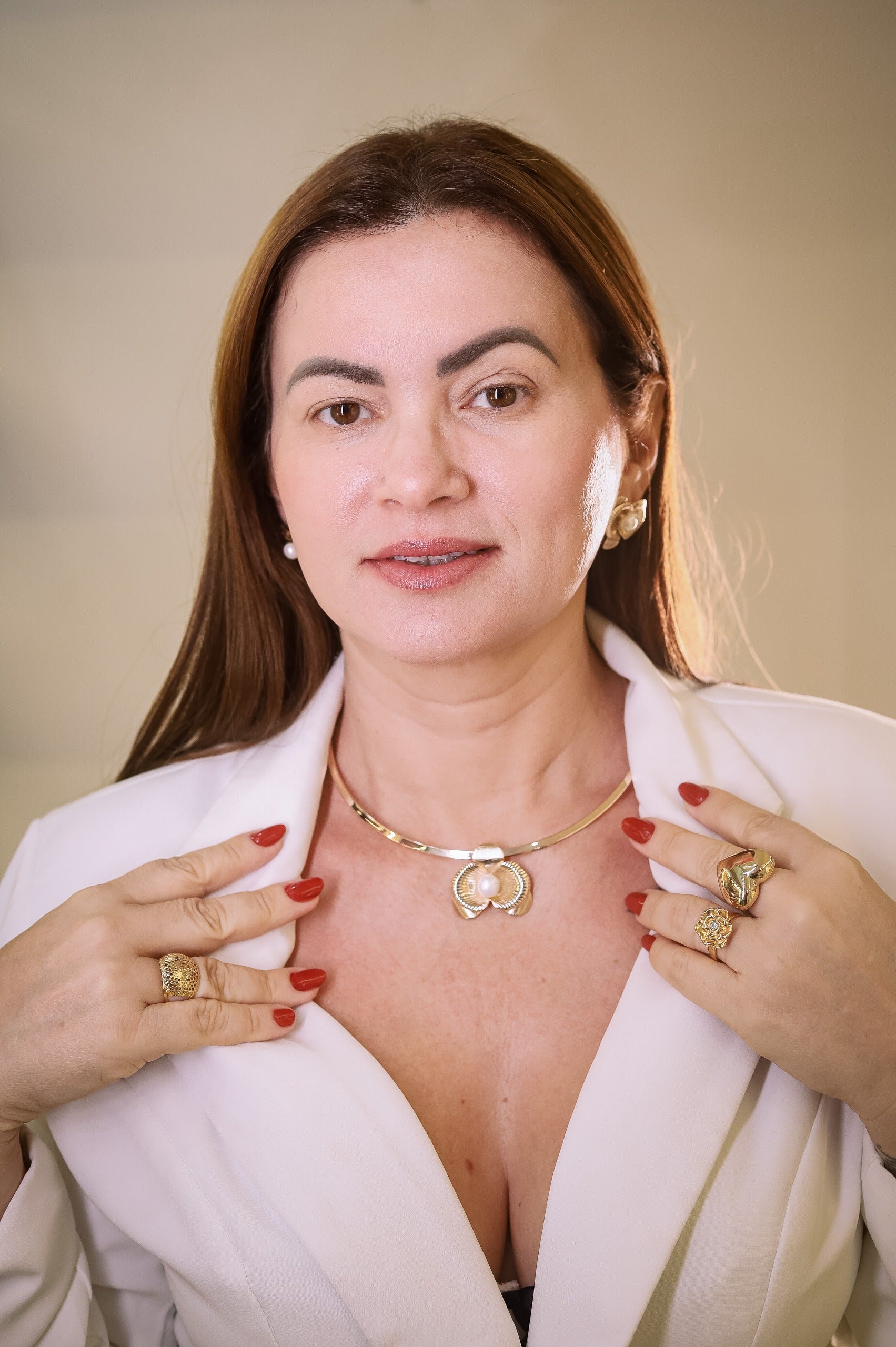 Conjunto Floral Semijoías