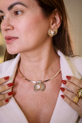 Conjunto Floral Semijoías