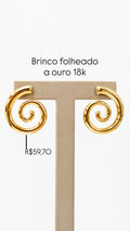 Brinco Caracol Folheado