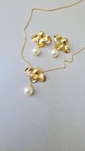 Conjunto Flor Semijoia