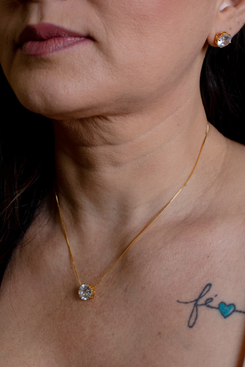 Conjunto Ponto de Luz Semijoia