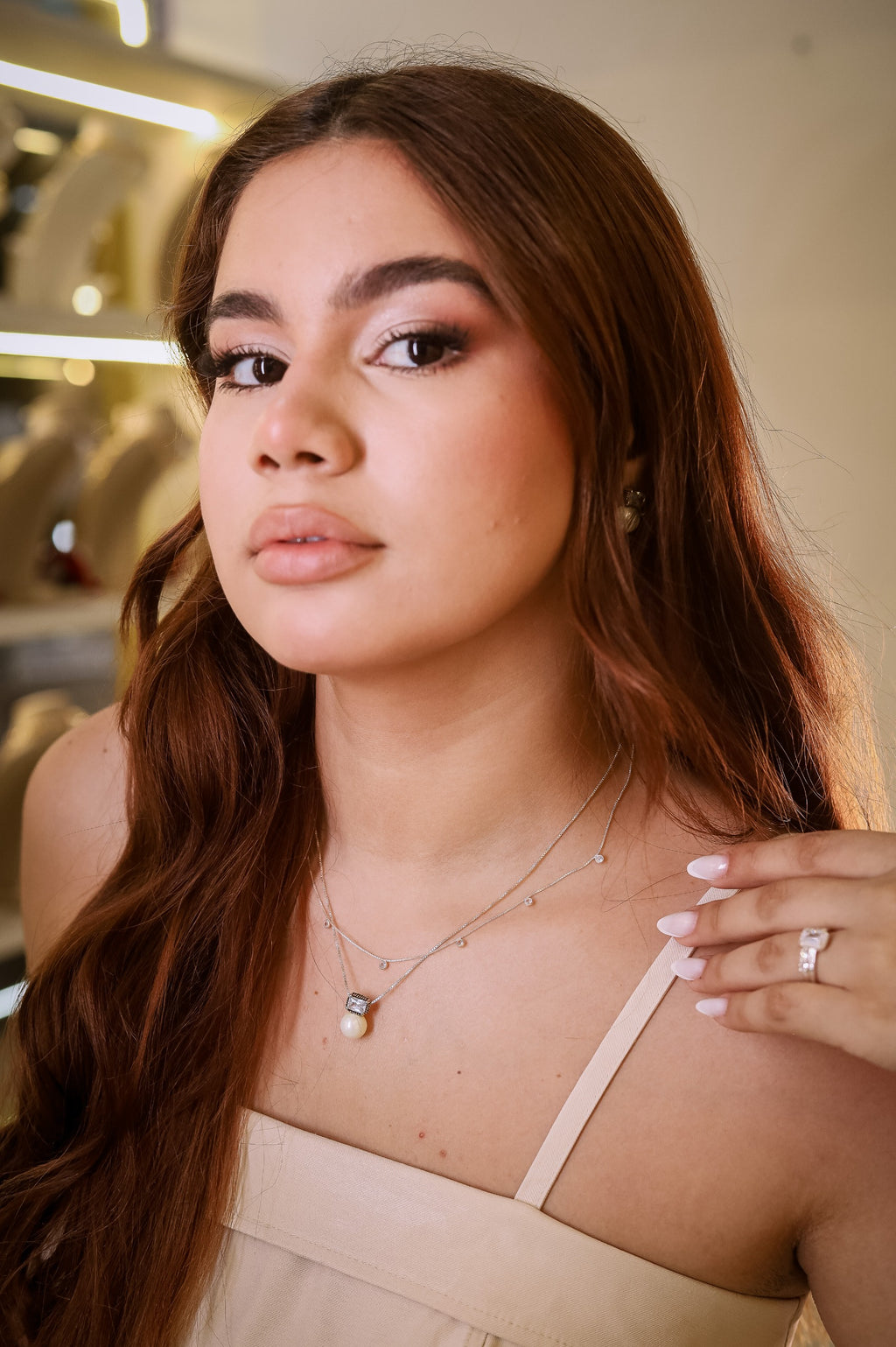 Gargantilha em Prata 925 com zirconia e Pérola