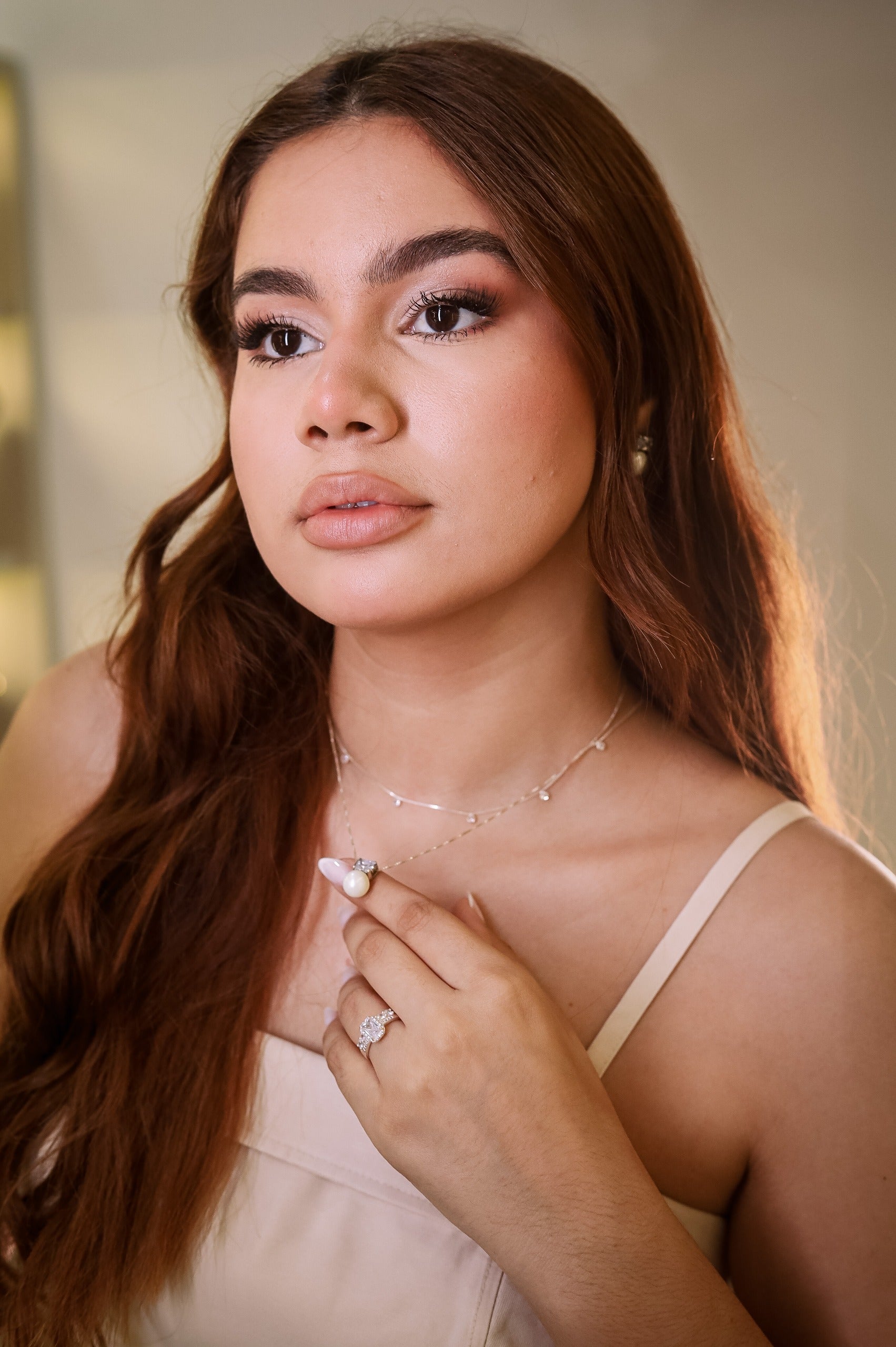Gargantilha em Prata 925 com zirconia e Pérola