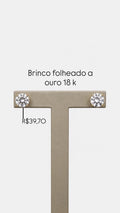 Brinco Ponto de Luz GG Folheado
