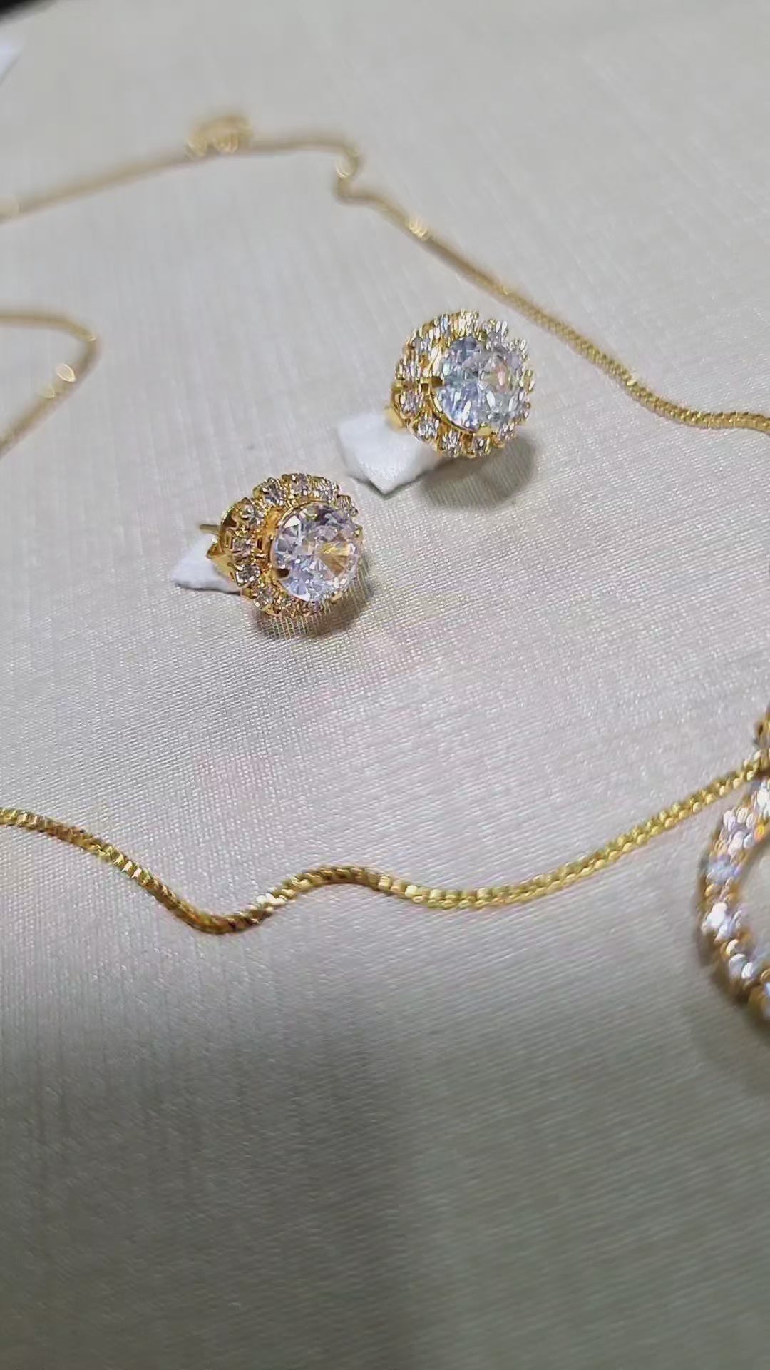 Conjunto Coração Cravejado