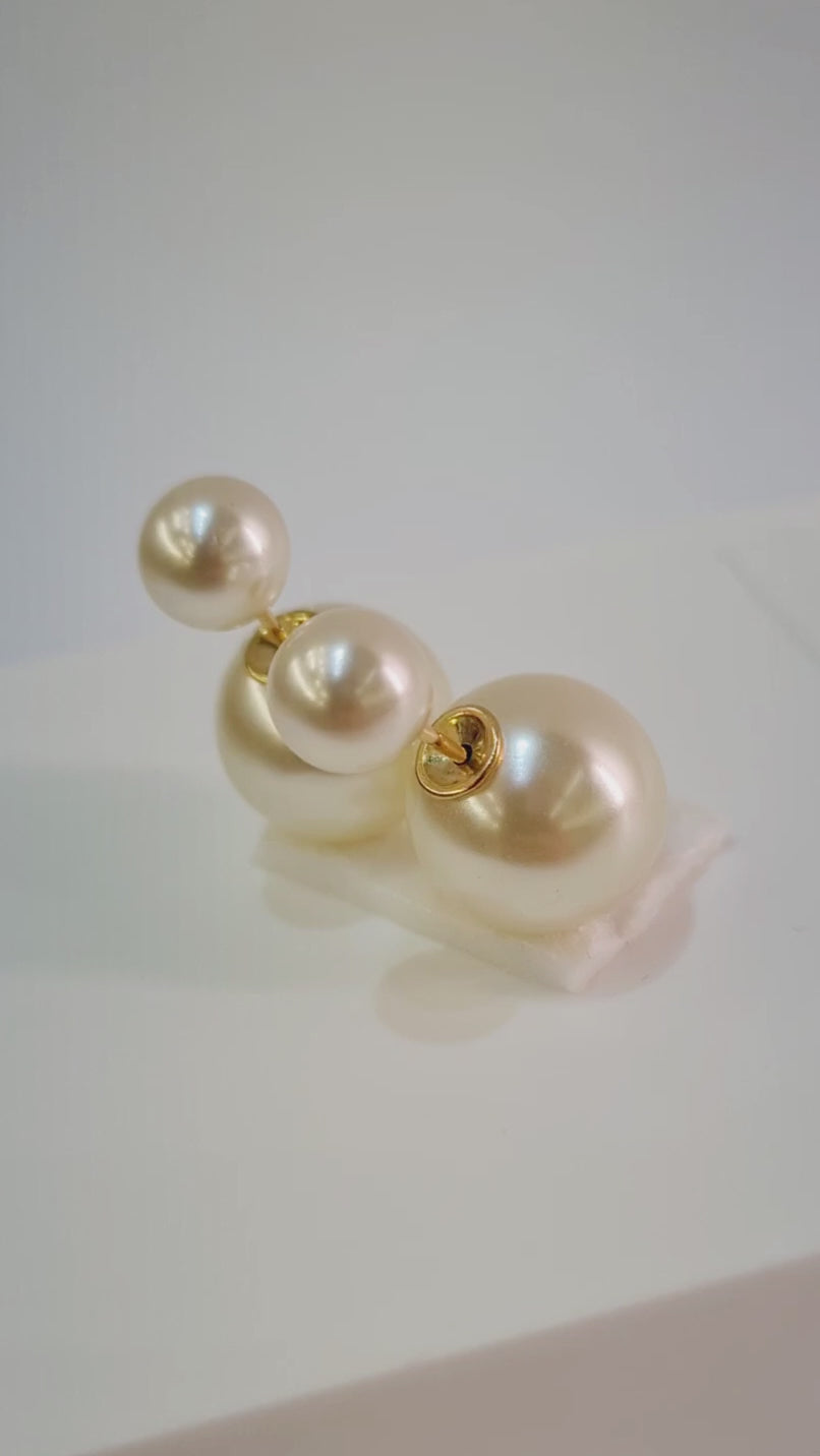 Brinco Perola Dupla