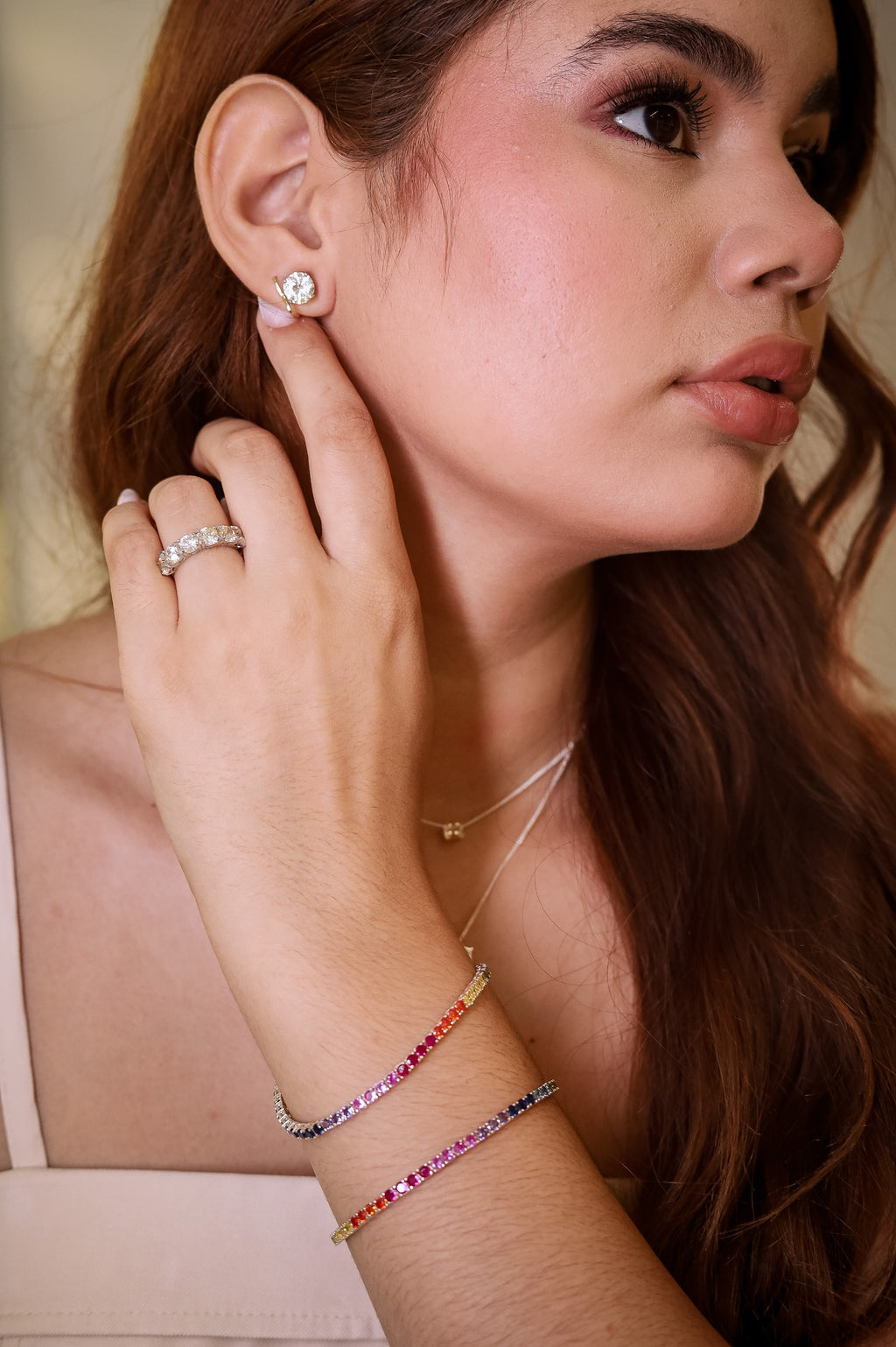 Pulseira Riviera Colors em Prata 925